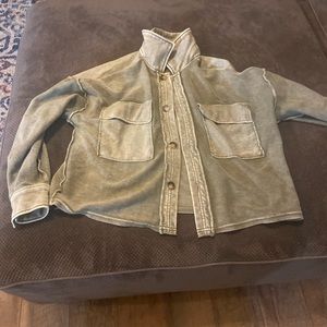 Olive green shacket